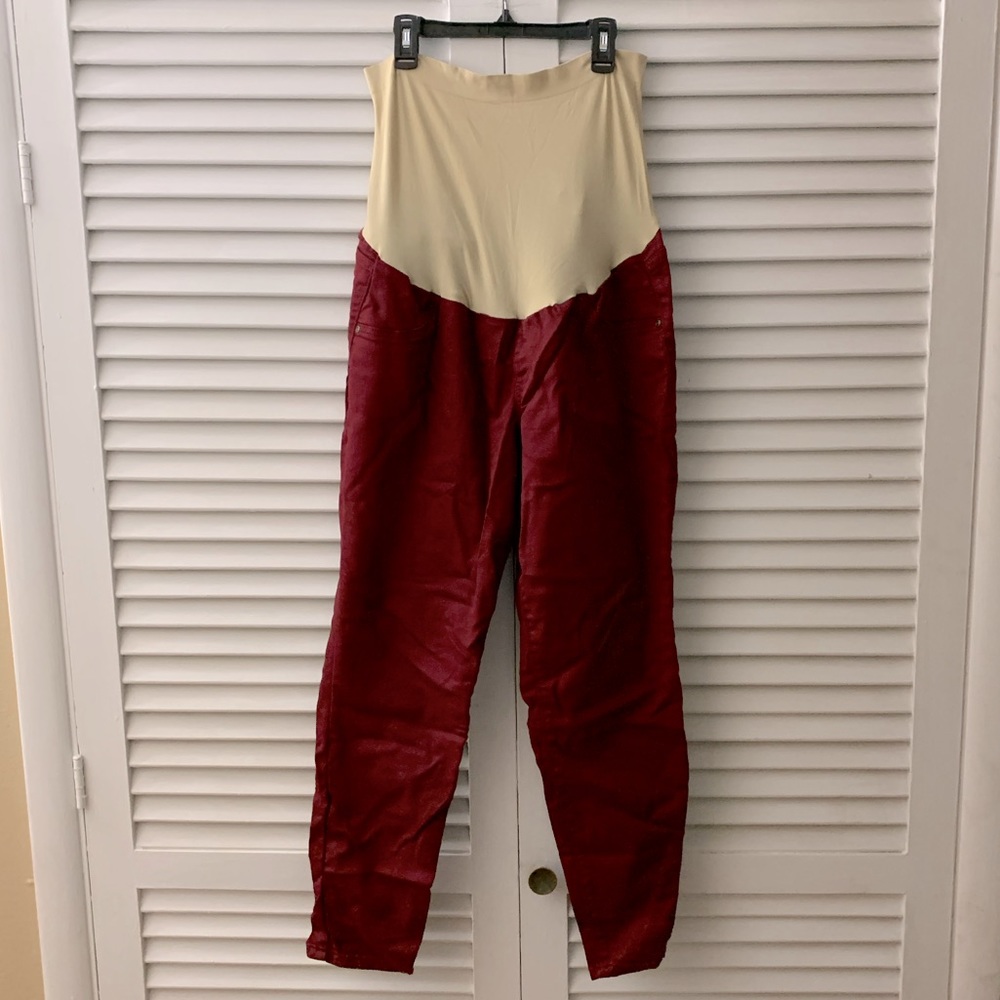 4/$60 sale — Maternity jeggings w/full belly panel - sz 18